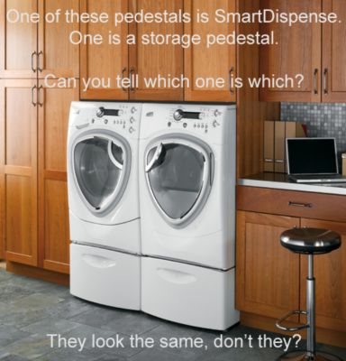 Which one? (Washer, dryer, and SmartDispense pedestal sold separately)