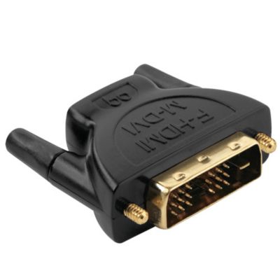 AudioQuest M-DVI To F-HDMI Male DVI plug to female HDMI jack adapter ...