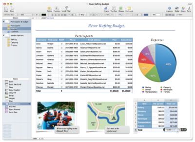 Numbers screenshot