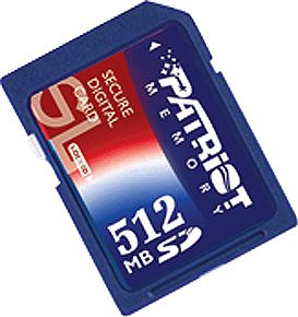 Patriot Memory Signature Flash 512MB SD Card Digital Camcorders