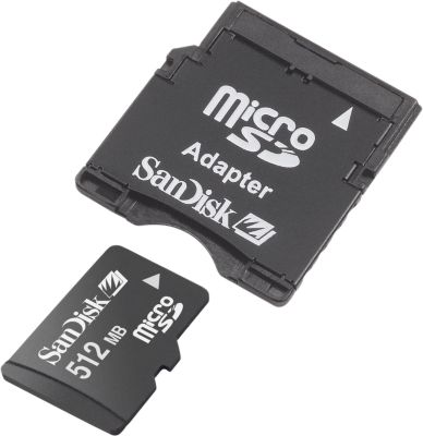 Card Going Into microSD Adapter