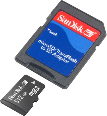 Card Going Into SD Adapter