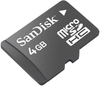 SanDisk 4GB microSDHC card Digital Cameras