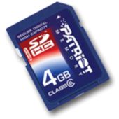 Patriot Memory Signature Flash 4GB SDHC Card Digital Cameras
