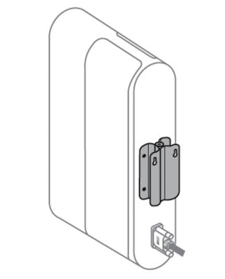 Illustration Of Bracket Attached To Speaker