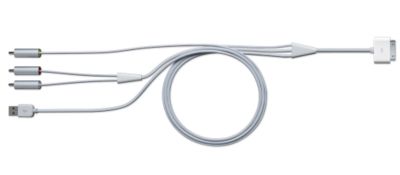 Apple MB129LL/A composite AV cable for iPod