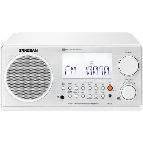 Sangean WR2 AMFM digital clock radio