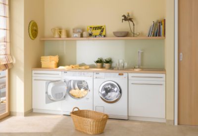 Miele Laundry Vignette with W1213 washer, T1403 dryer
