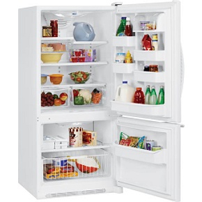 Amana ABB1921DEW WW 185 Cubic Foot Bottom Mount Refrigerator