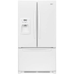 Amana AFI2538AEW WW 25 CuFt French Door Ice And Easy Refrigerator