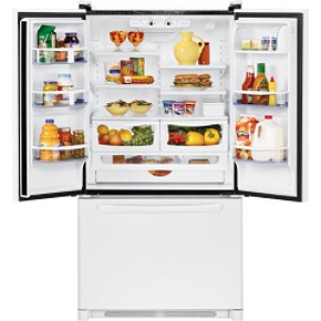 Amana AFD2535DEW WW 25 Cubic Foot RefrigeratorFreezer