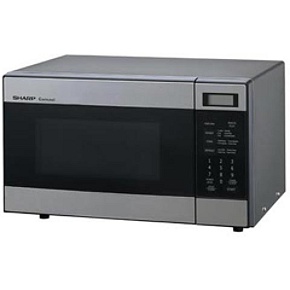 Sharp R216FS SS Sharp 8 Cu Ft Microwave Oven