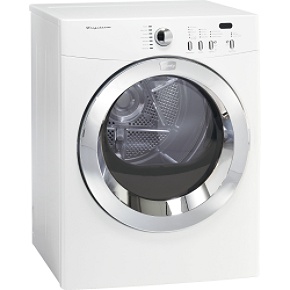 Frigidaire AEQ8000FS 58 cu ft white Affinity front loading electric dryer
