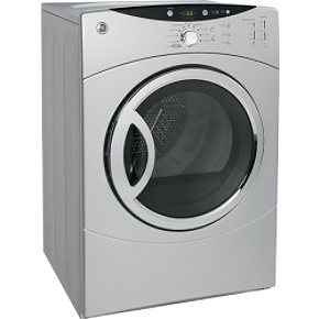 General Electric DCVH680EJMS 70 cu ft silver GE electric front load dryer