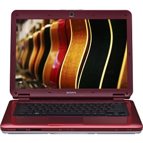 Sony VGNCS160JR 141 screen 250GB hard drive sangria red VAIO laptop