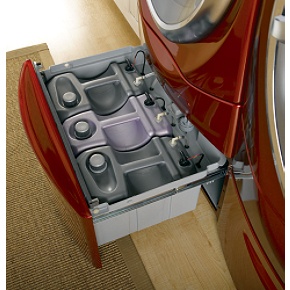 General Electric SPBD880JMV 15 Vermilion Red GE Profile SmartDispense washer pedestal