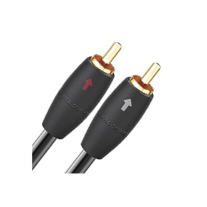 AudioQuest AlphaSnake 1M 1M black analog audio interconnect cable