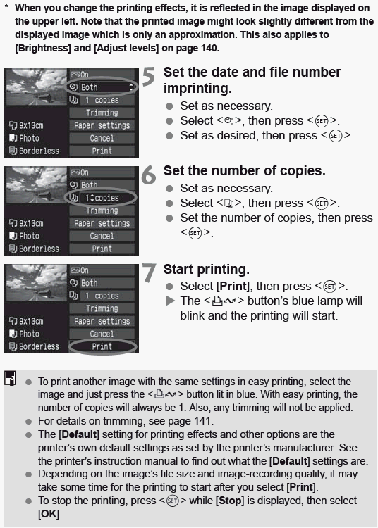 How to Direct Print using the EOS Digital Rebel XTi and a PictBridge ...
