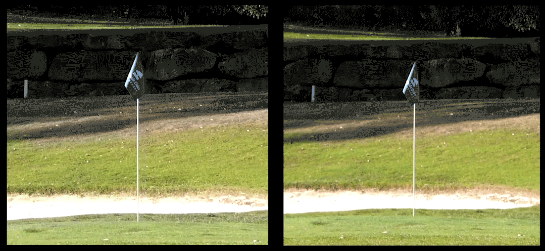 PowerShot GOLF - Different Zoom 
