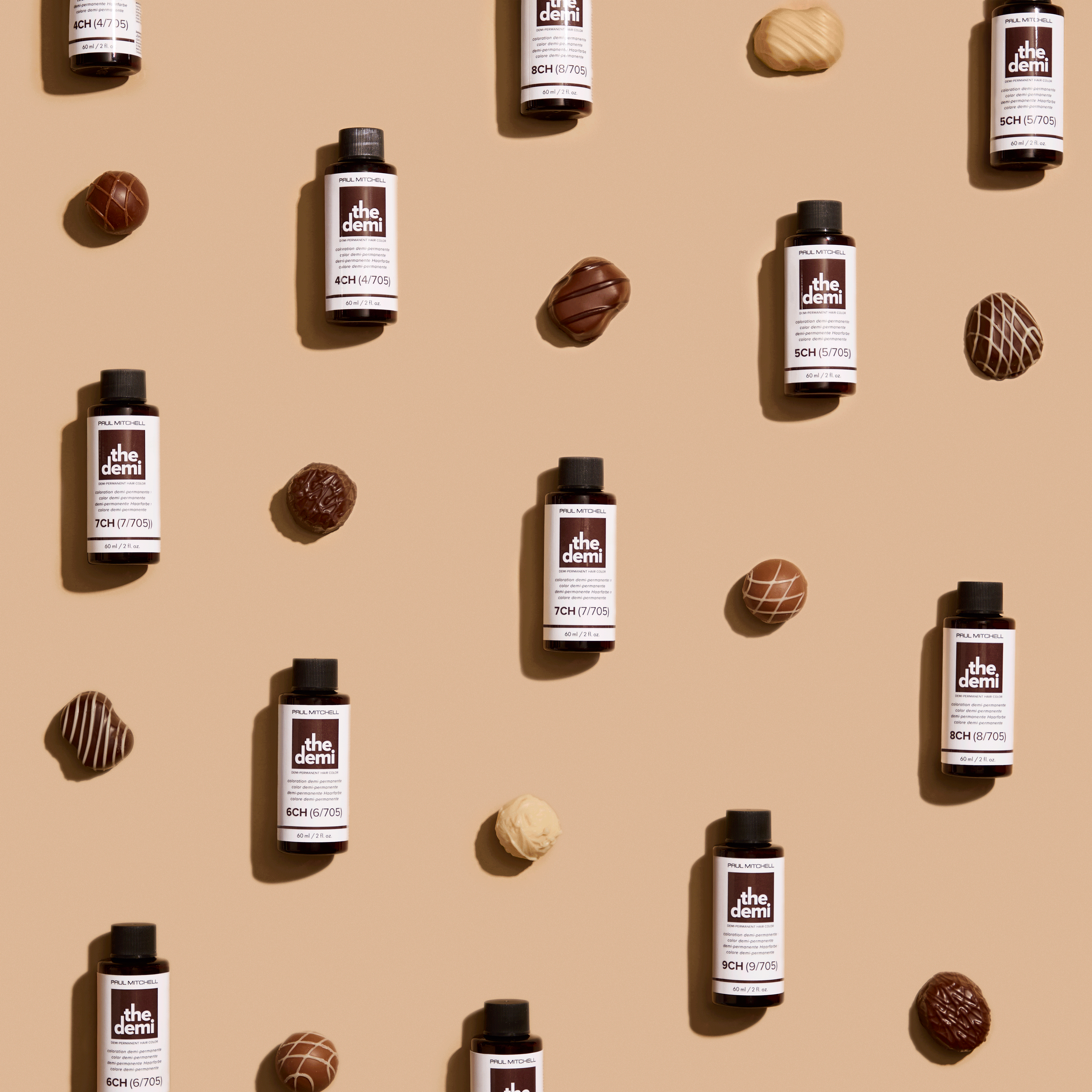 animated image of The Demi Chocolate bottles