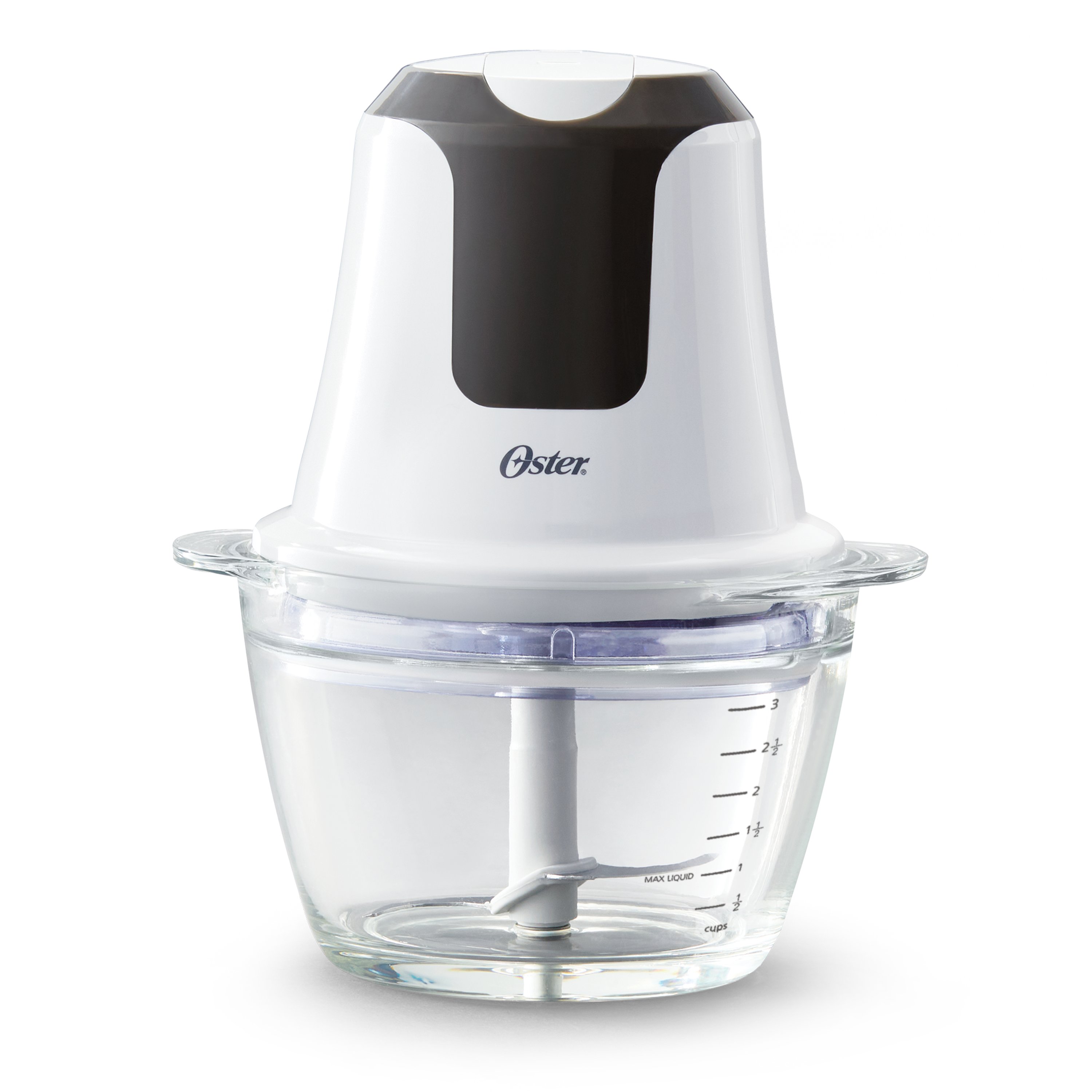 Oster 3 Cup Mini Food Chopper With Durable Glass Bowl And 250 Watt Motor Oster