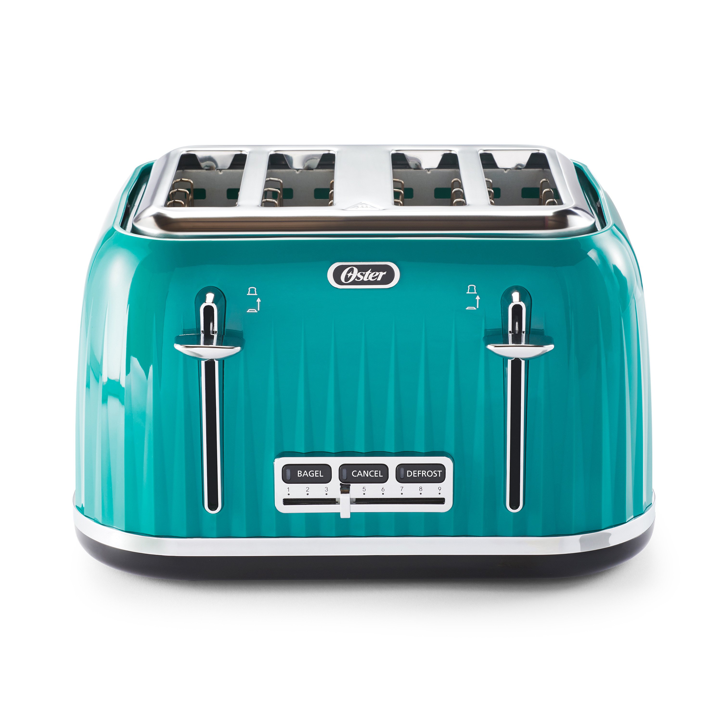 Oster® 4 Slice Toaster with Textured Design and Chrome Accents 