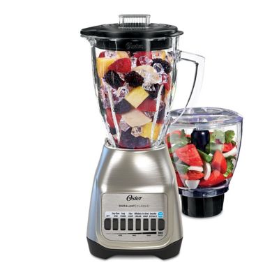 Oster® Classic Series Blender PLUS Food Chopper - Nickel Plated 