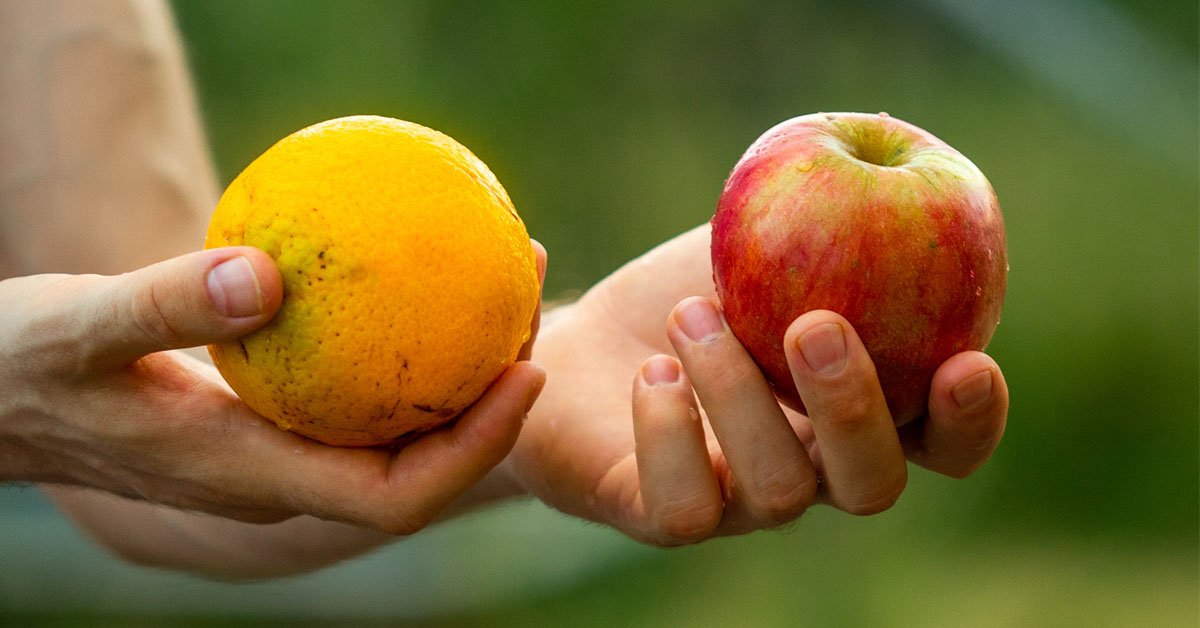 A fresh, delicious red apple; a perfect embodiment of a healthy diet, held in hand amidst a green backdrop.