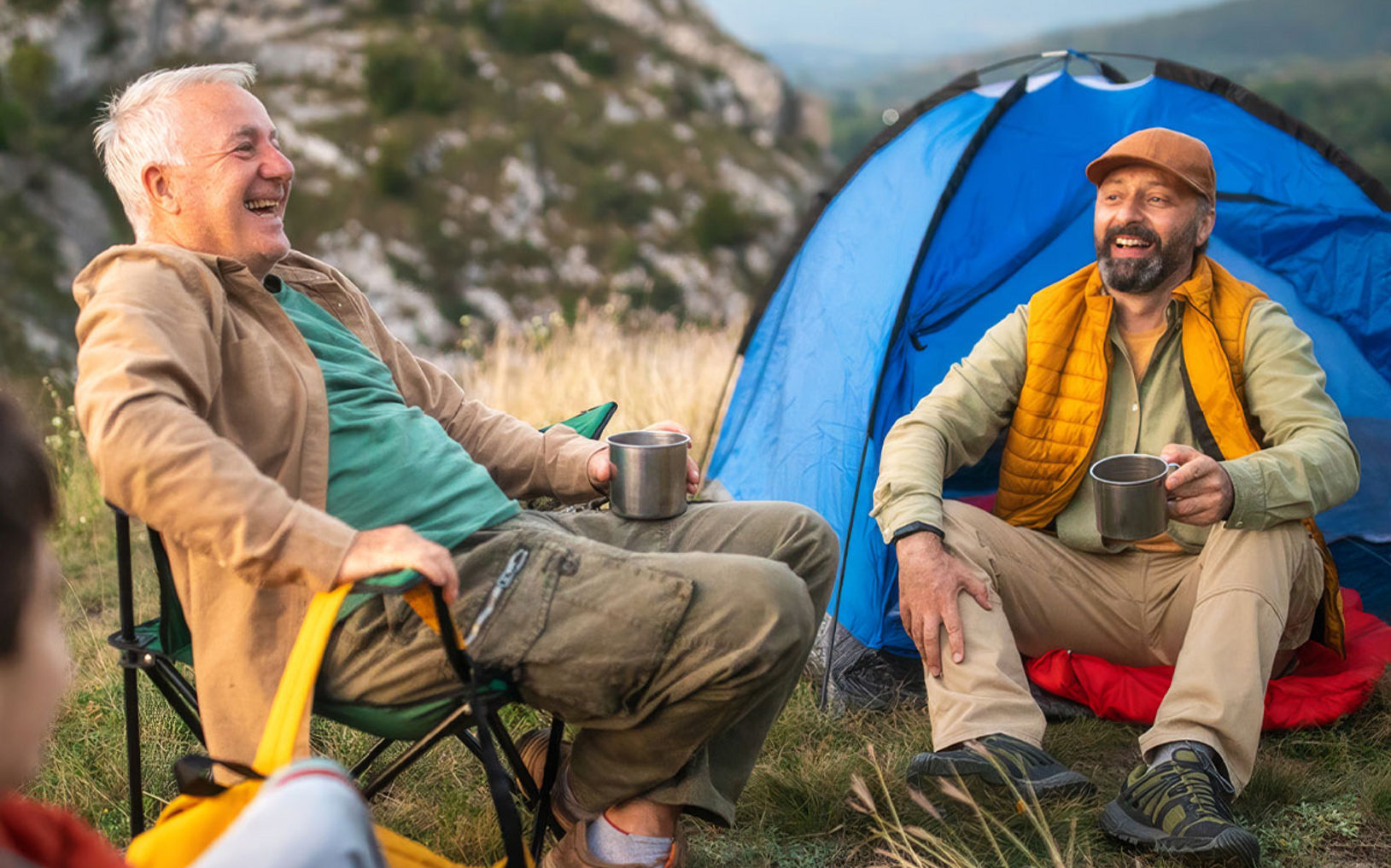 men tent