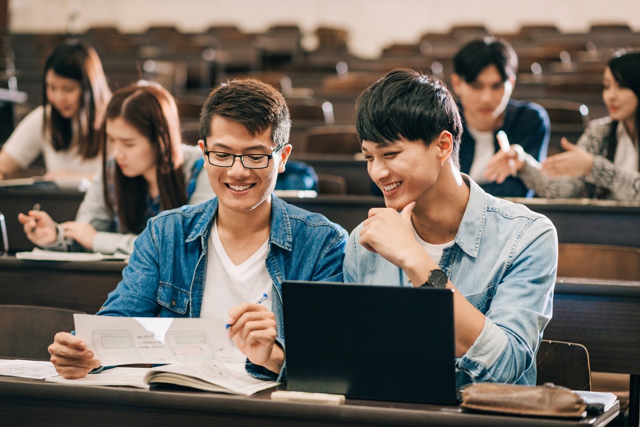 Asian students are back to the high schools and universities after coronavirus lockdown