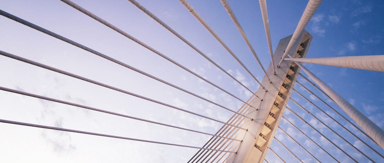 Millennium bridge in Podgorica, Montenegro