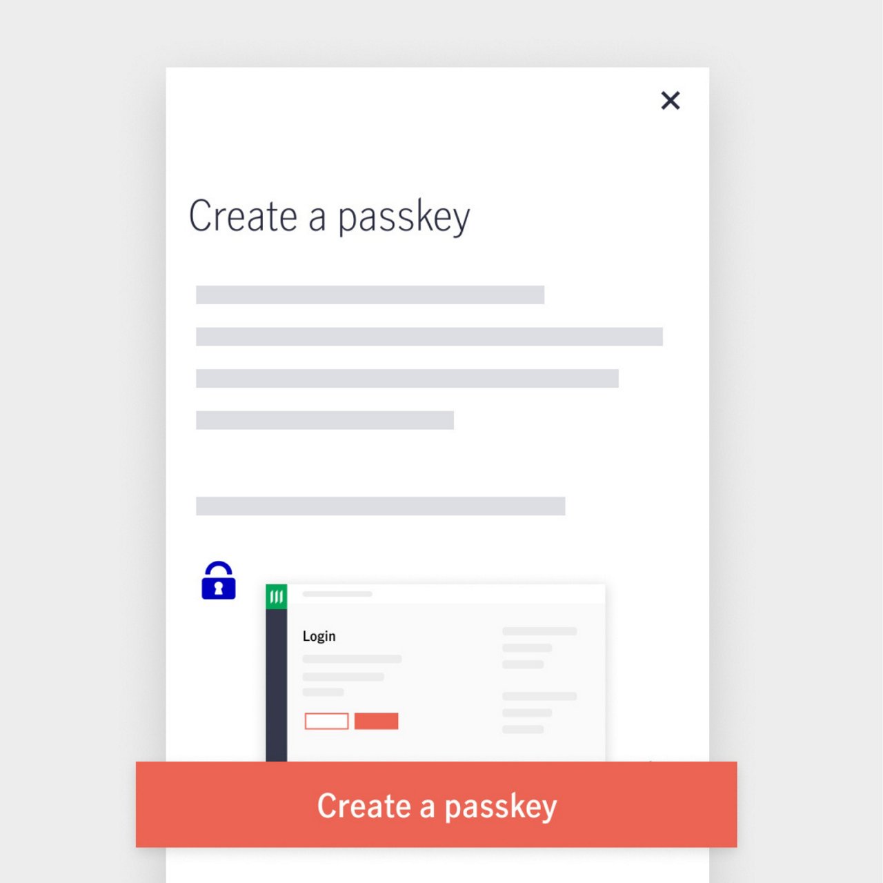 create a passkey