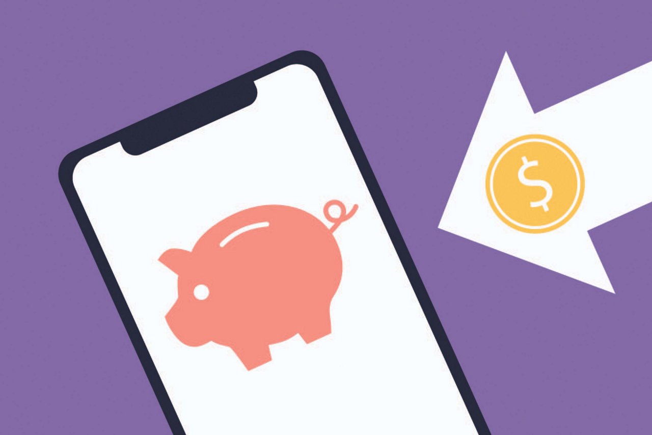 This vector illustration symbolizes the concept of finance in business, featuring a bank icon and dollar money.