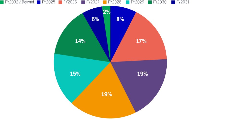 Reit holdings debt by maturity