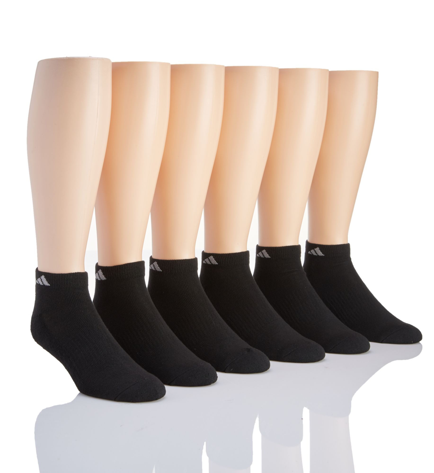 Adidas Men's Athletic Low Cut Socks in Black (101641) | Size Large | HisRoom.com