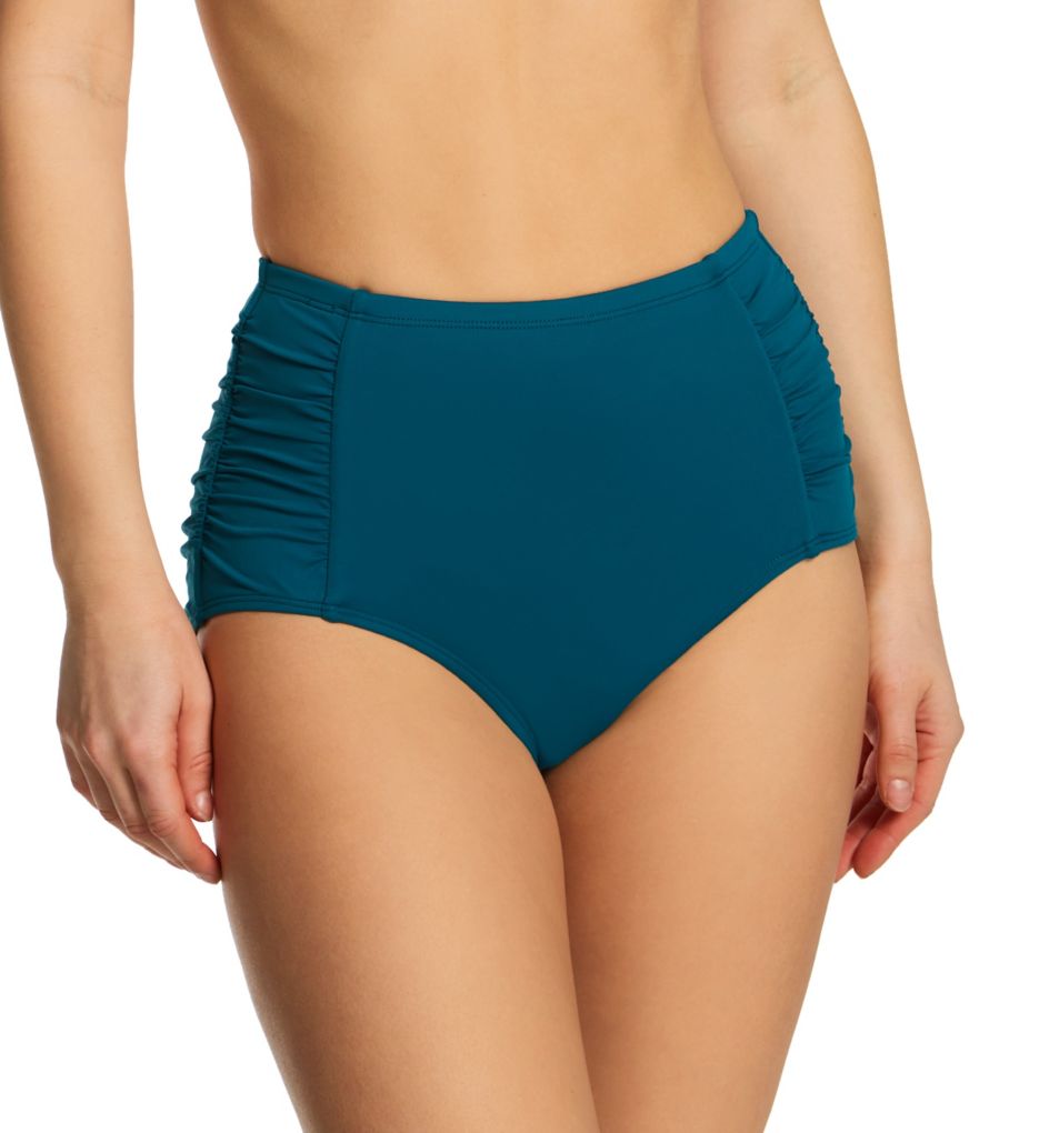 Anne cole high hot sale waist swim bottom