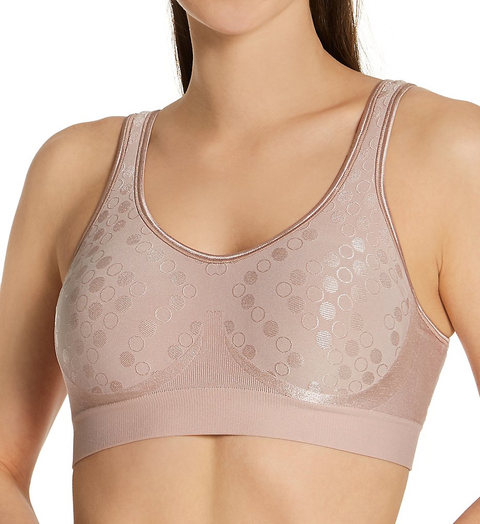 1 Bali Comfort Revolution Shaping Wirefree Bra DF3488 Sz L Nude