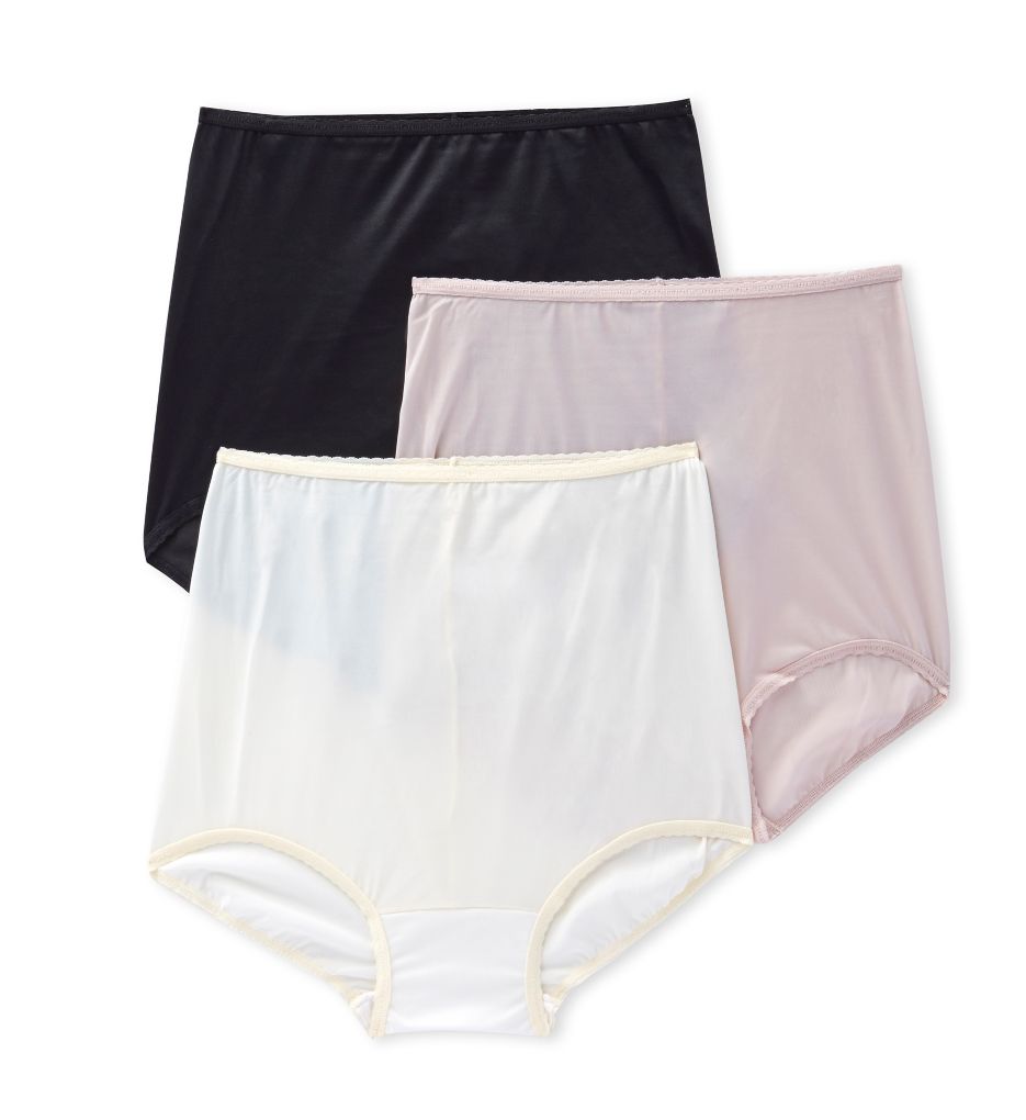 Bali Women's Skimp Skamp Brief Panty - 3 Pack, A633,  TenderPinkSteelBudPrnt, 8 at  Women's Clothing store