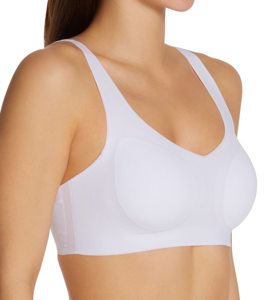 Bali Women's Comfort Revolution EasyLite w/Back Close Wirefree Bra  White/Hush 2X for sale online