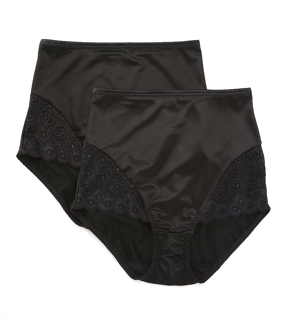 Bali X054 Microfiber and Lace Shaping Brief Panty - 2 Pack - 第 2/4 張圖片