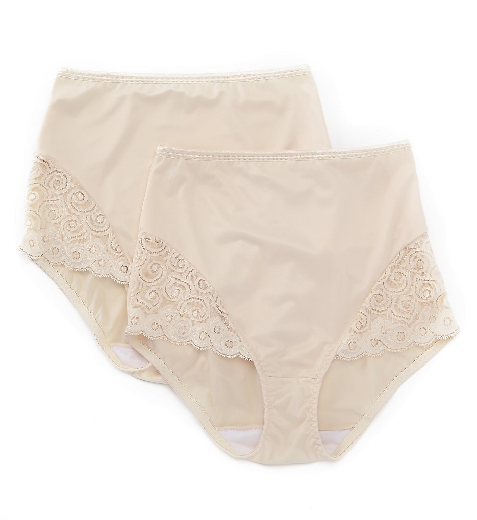 Bali X054 Microfiber and Lace Shaping Brief Panty - 2 Pack - 第 3/4 張圖片
