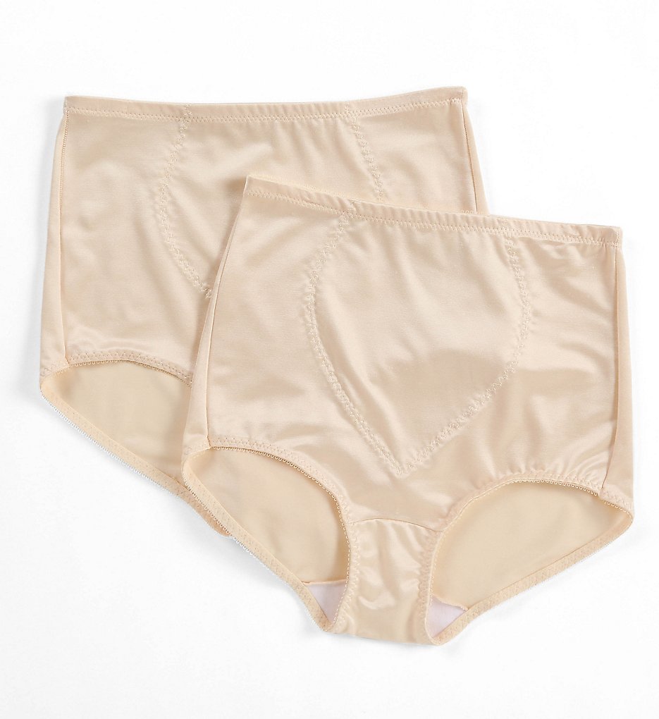 Bali X710 Jacquard Tummy Panel Shaping Brief Panty - 2 Pack - Picture 4 of 6