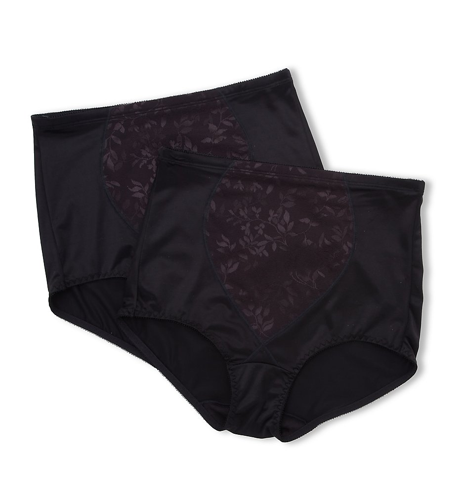 Bali X710 Jacquard Tummy Panel Shaping Brief Panty - 2 Pack - Picture 3 of 6