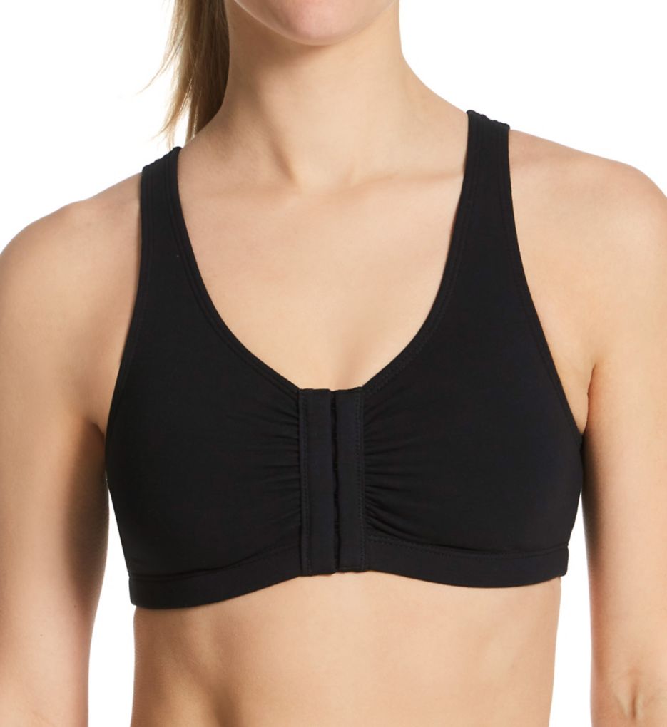 Bestform 5006014 Comfort Cotton Blend Front Close Sports Bra