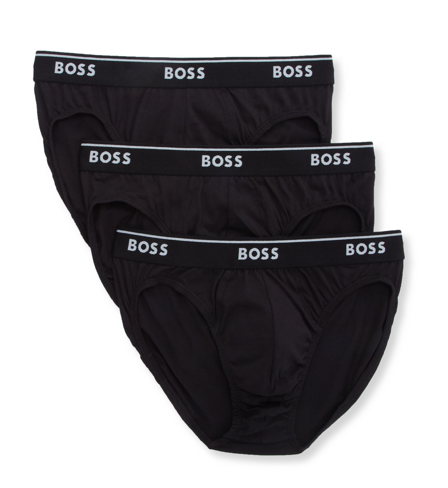 Boss Hugo Boss Men's Boss Hugo Classic Fit Cotton Brief - 3 Pack, Black (0475663) L in Black (0475663) | Size Large | HisRoom.com