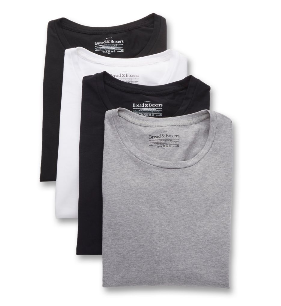 Bread and Boxers 141 Organic Cotton Stretch Crew Neck T Shirts 4