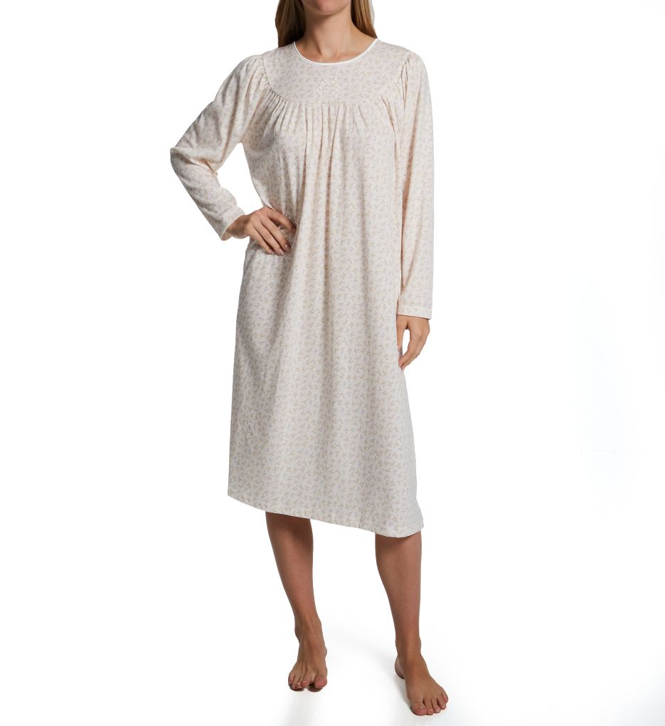 Calida 33000 Soft Cotton Long Sleeve Nightgown