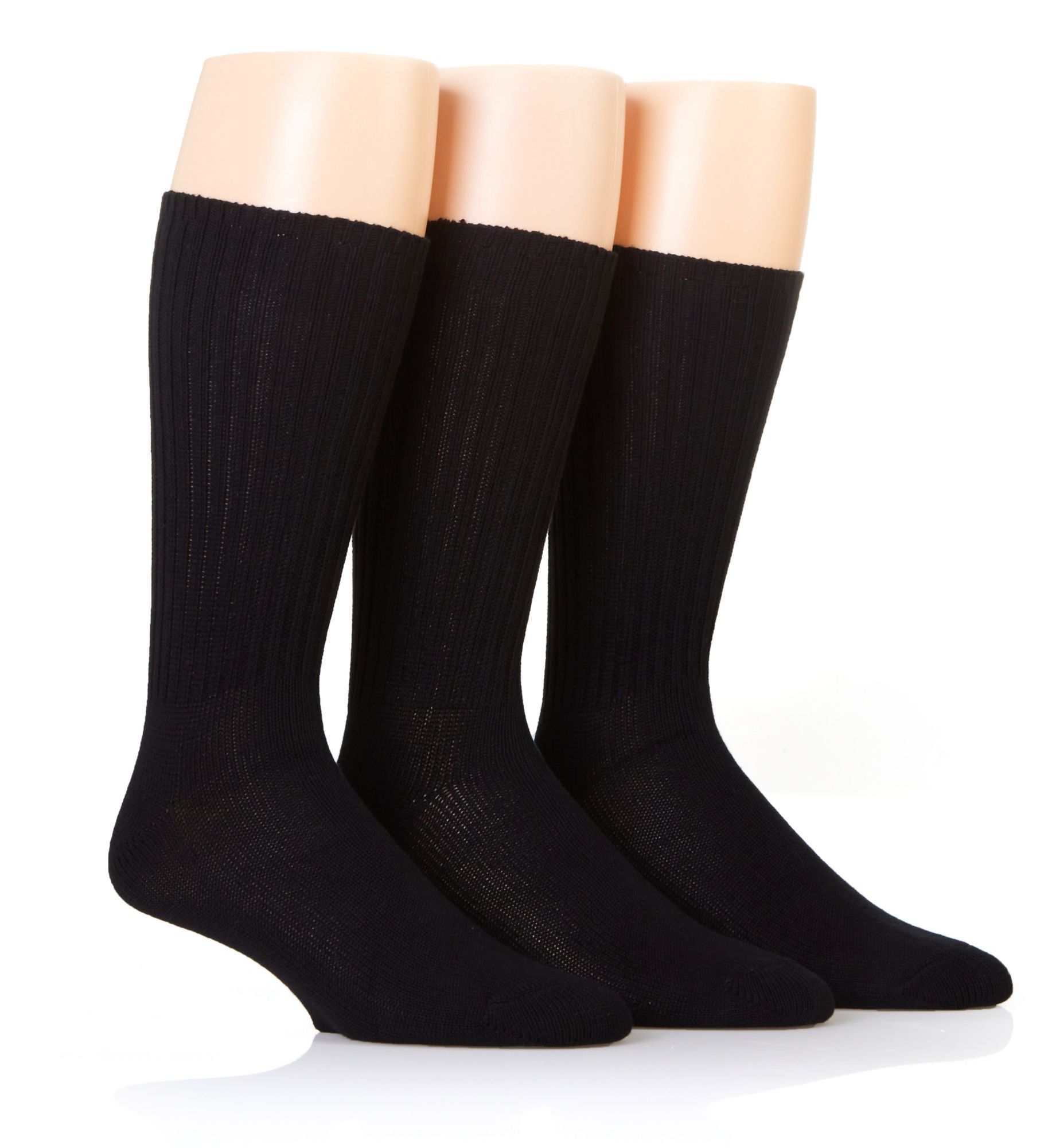 Calvin Klein Men's Cotton Rich Rib Crew Sock in Black (201CR51) | HisRoom.com