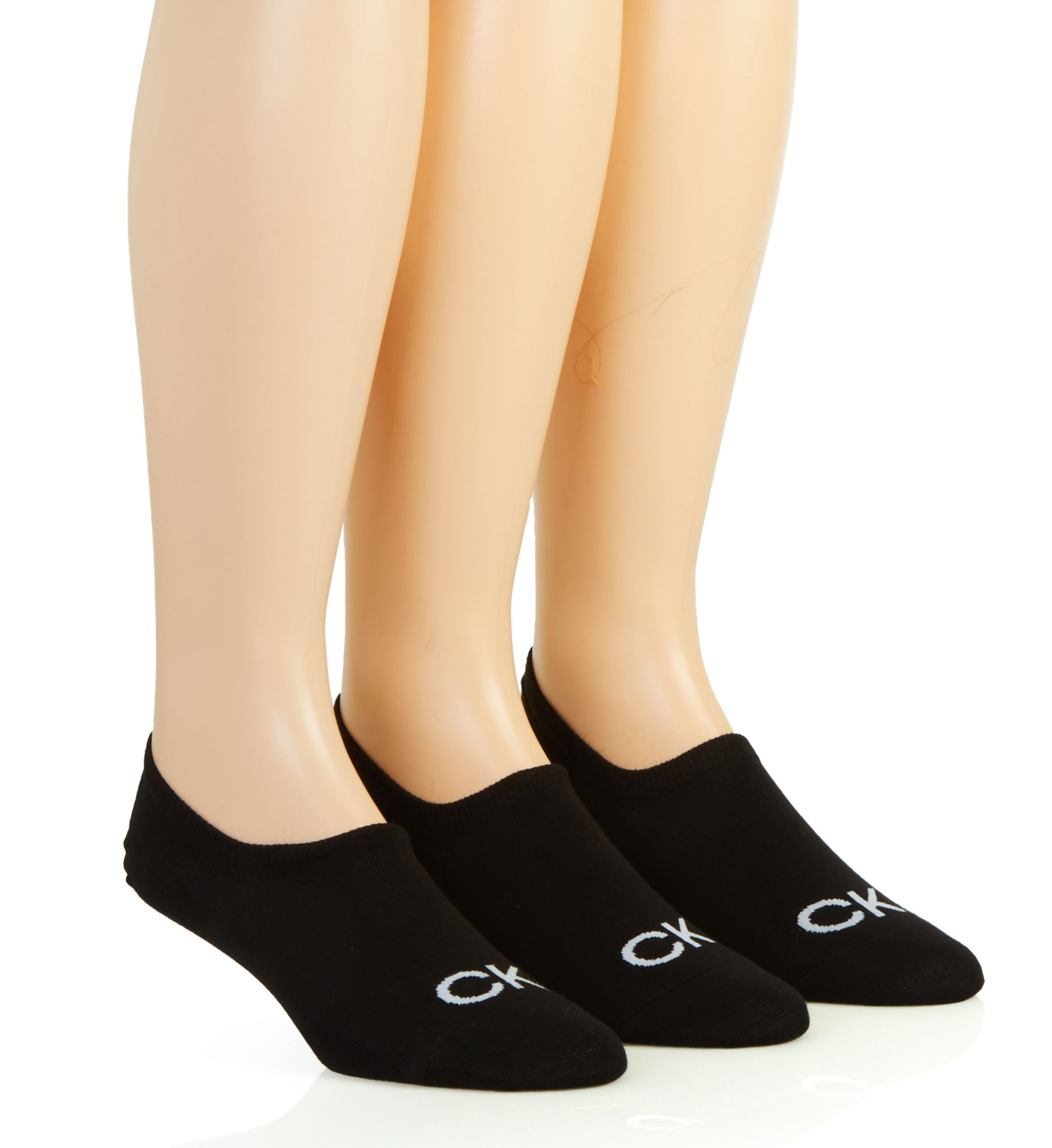 Calvin Klein Men's CK Logo Liner Sock in Black (201LN62) | HisRoom.com