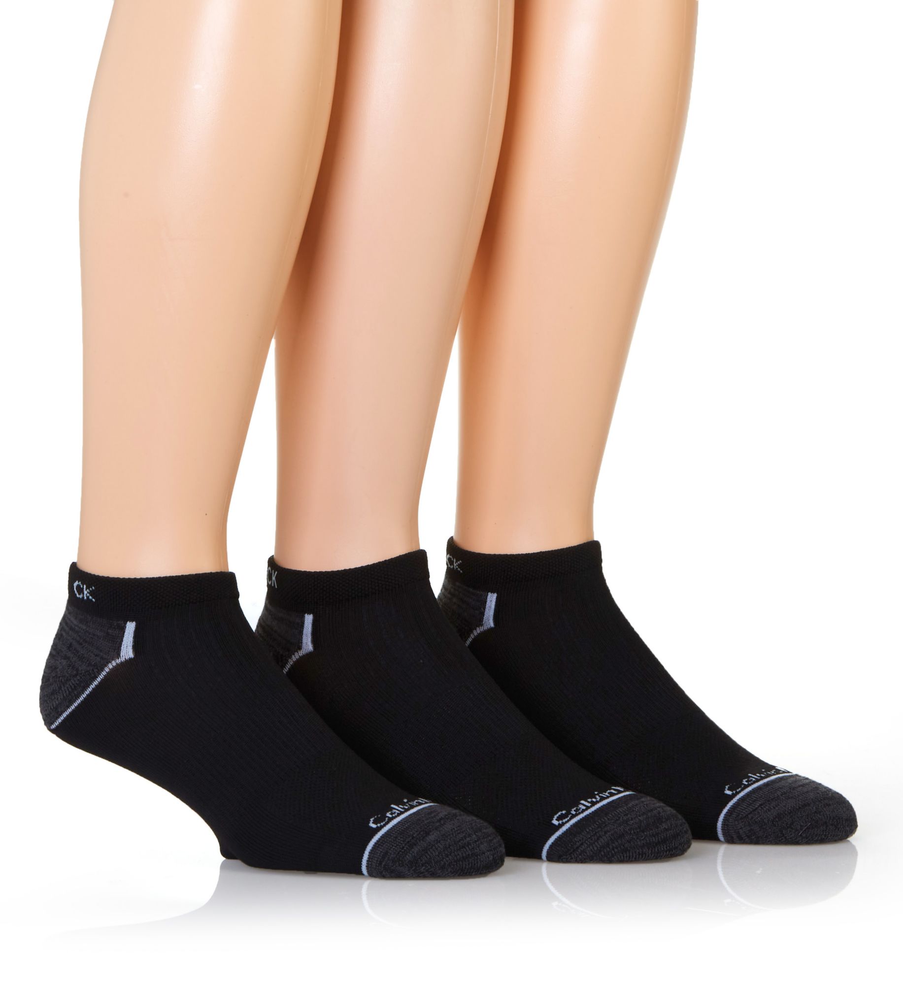 Calvin Klein Men's Microfiber Performance No Show Sock in Black (213NS02) | HisRoom.com